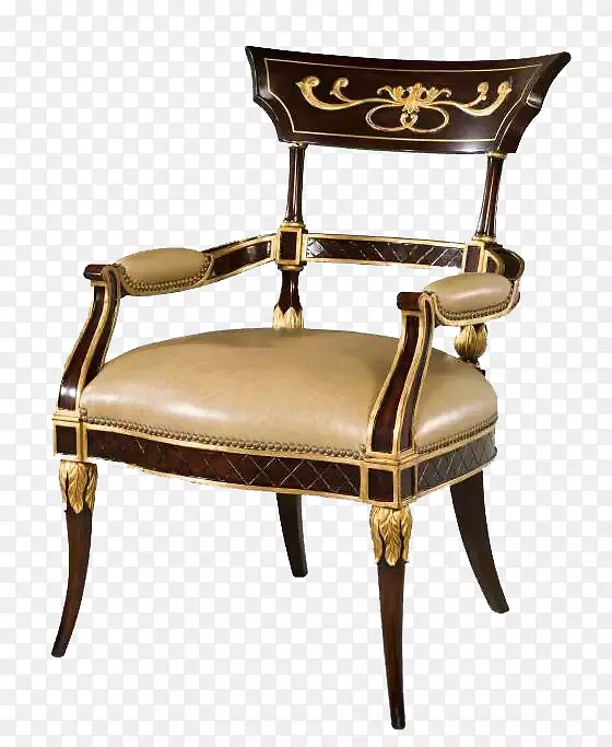 椅子家具沙发凳-高贵的黄色手椅