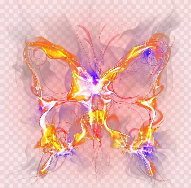 蝴蝶花瓣电脑壁纸-彩色蝴蝶