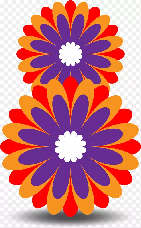 国际妇女节3月8日妇女剪贴画-妇女节花卉构图8字