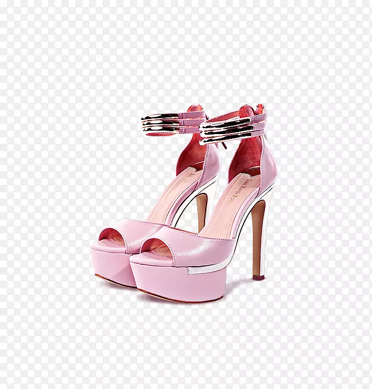 鞋高跟鞋设计师粉红色海报-粉红色高跟鞋