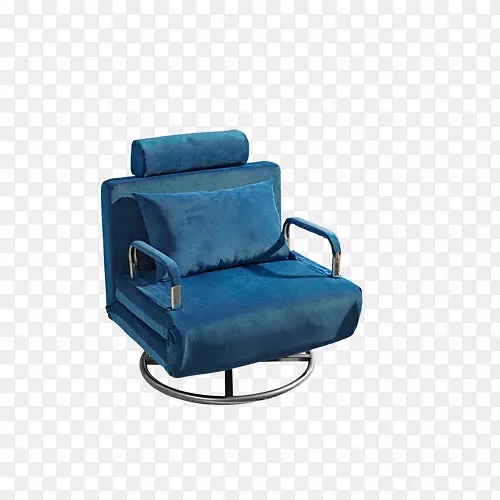 椅子沙发-蓝色扶手椅