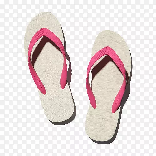 拖鞋粉红色沙滩拖鞋-粉红色凉鞋
