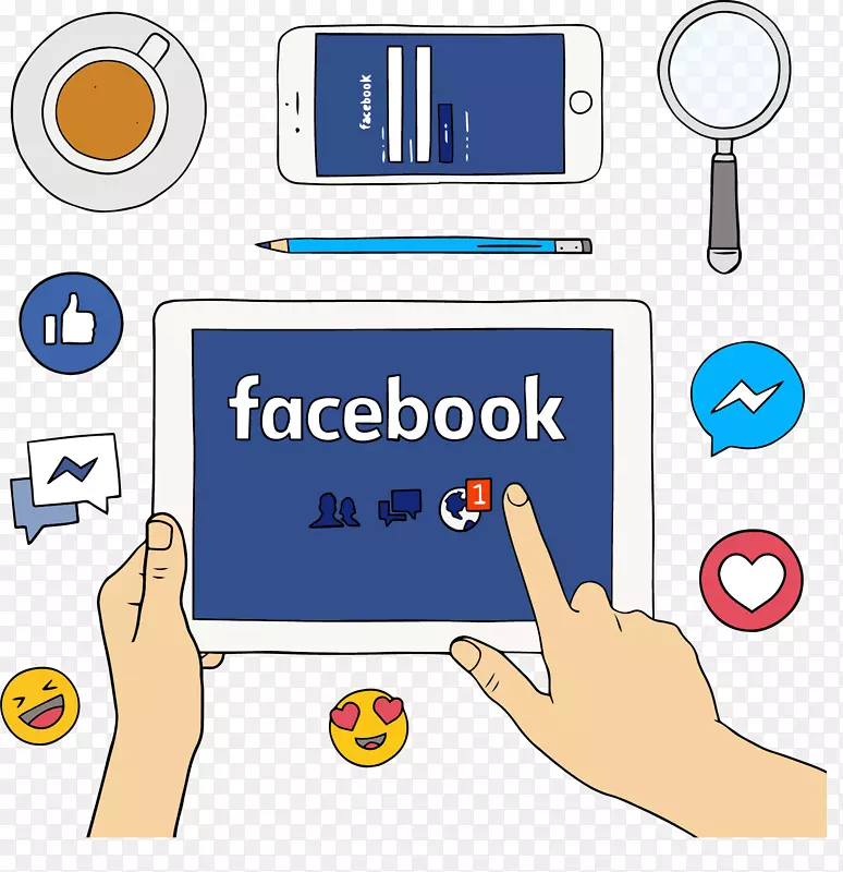 facebook下载博客图标-平板社交应用程序