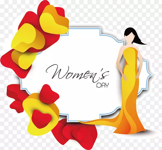 3月8日国际妇女节快乐祝愿妇女-妇女节装饰材料