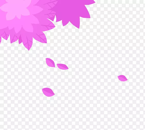 叶子颜色紫色动画-落下的紫色叶子