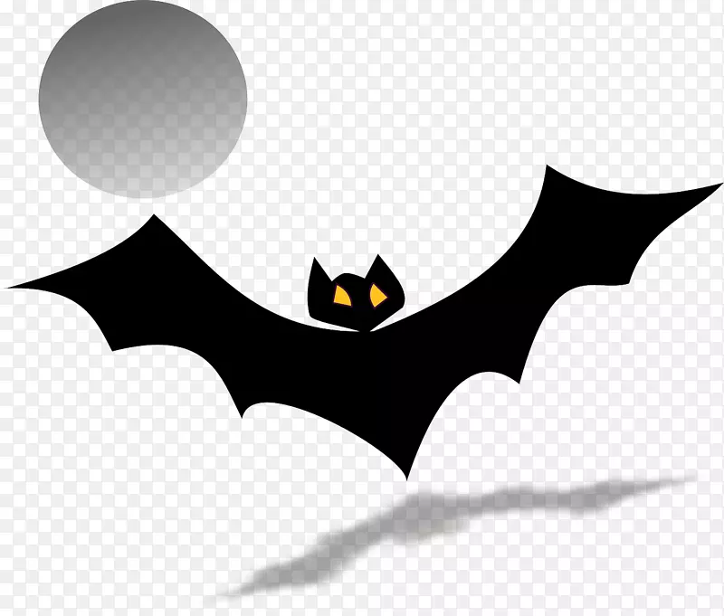 蝙蝠万圣节剪贴画-蝙蝠之夜