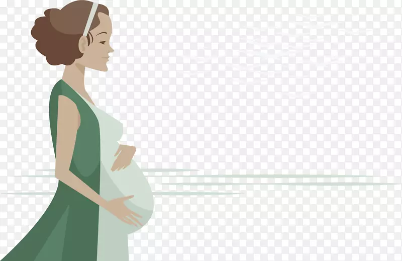 妇女怀孕母亲插图-孕妇图