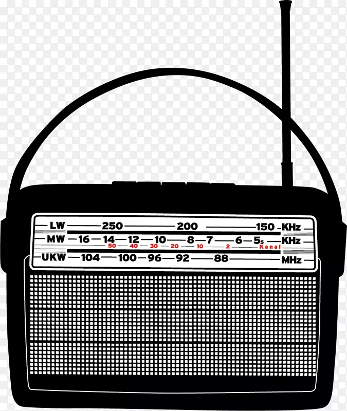 老式无线电广播晶体管无线电黑带无线电天线