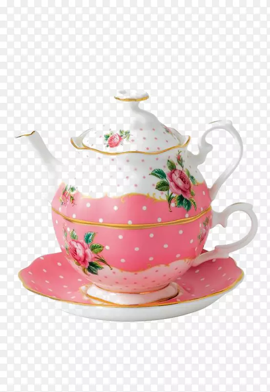 茶具骨瓷茶壶粉红色下午茶
