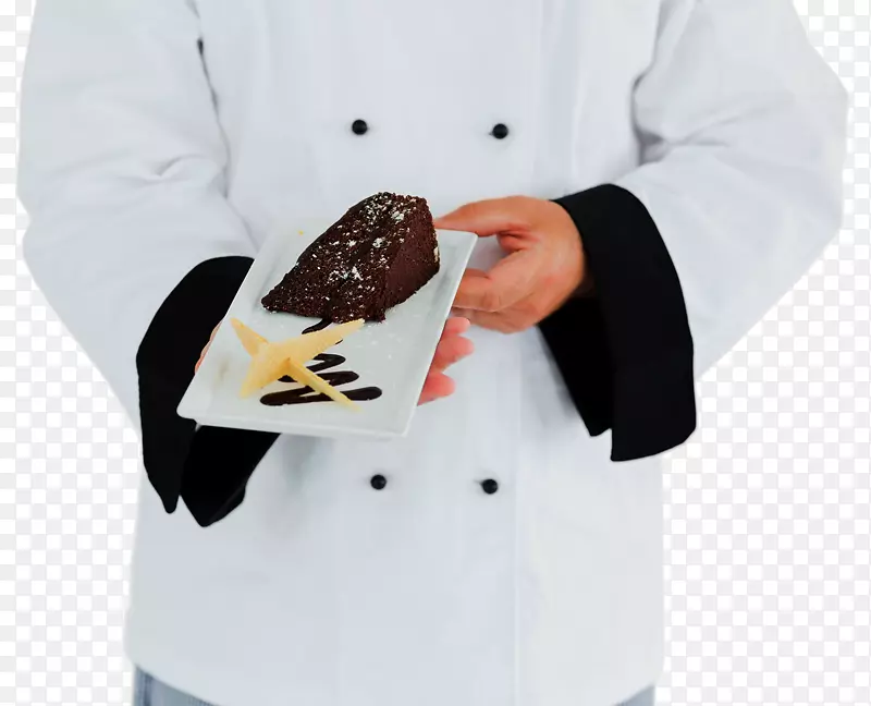 巧克力蛋糕厨师摄影厨师巧克力蛋糕