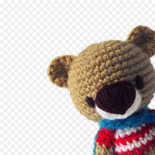 熊羊毛衫钩编图案-创意编织熊超人