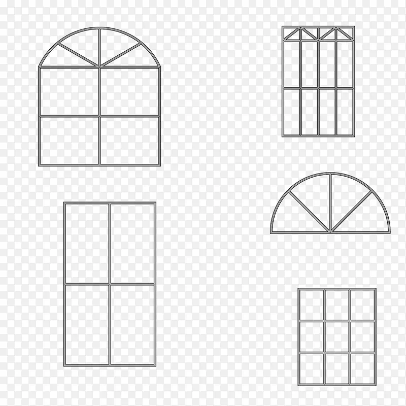 窗方形图案.简单的窗框材料