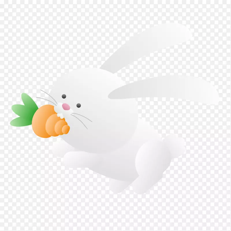 莱波里图标-咬着胡萝卜可爱的兔子