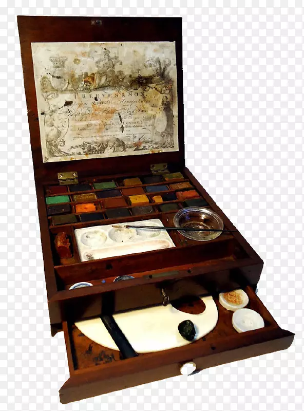 水彩画艺术家调色板-老式视频工具箱