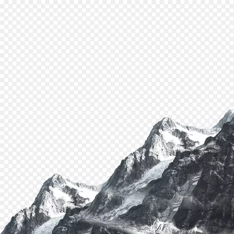 海报黑白-海报的背景装饰山