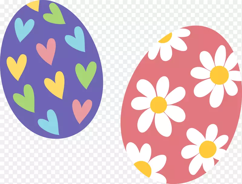 鸡复活节蛋标志卡通-复活节彩蛋