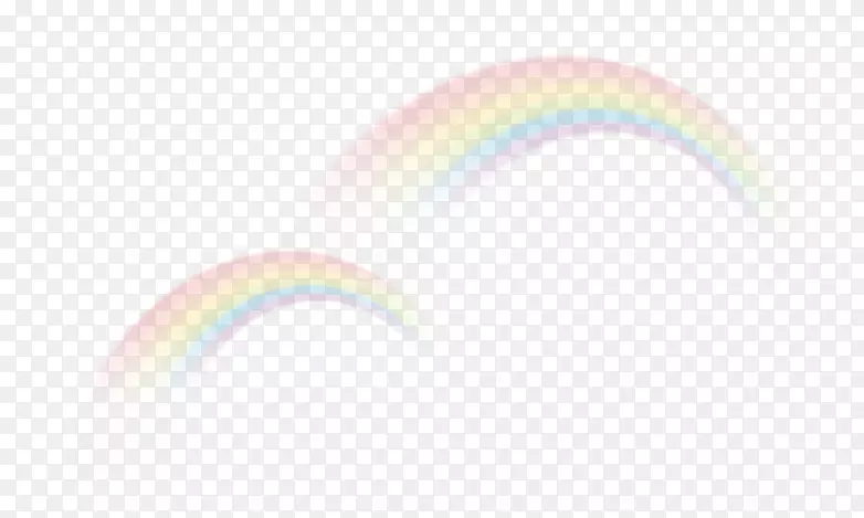 圆角白色图案-彩虹