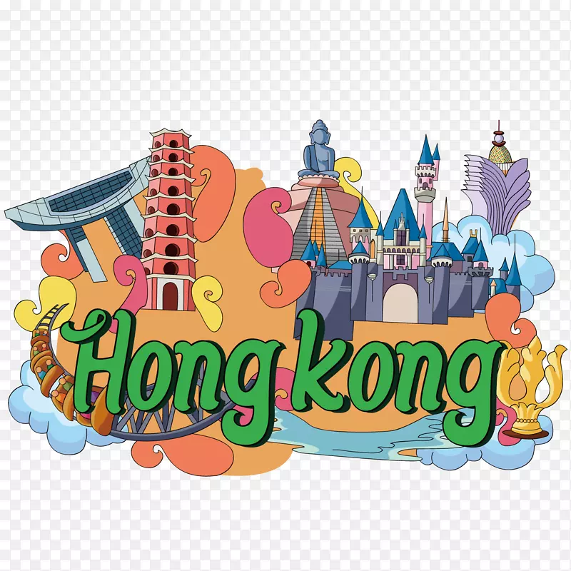香港版税-免费摄影剪贴画-香港旅游插图