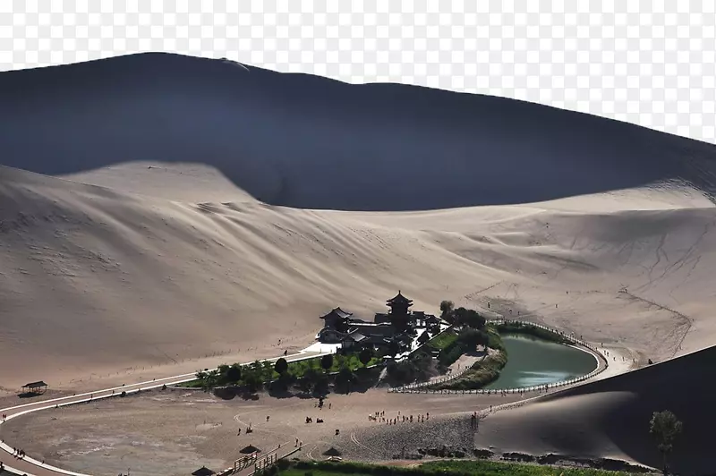 景观沙漠-明沙新月湖
