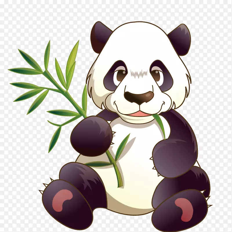 大熊猫红熊猫竹子插图-熊猫动物世界
