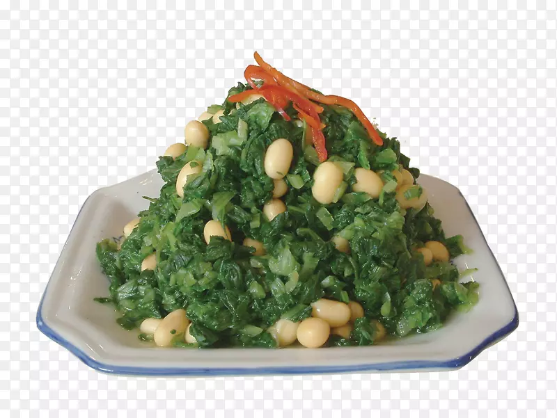 菜谱叶菜-卷心菜与大豆混合