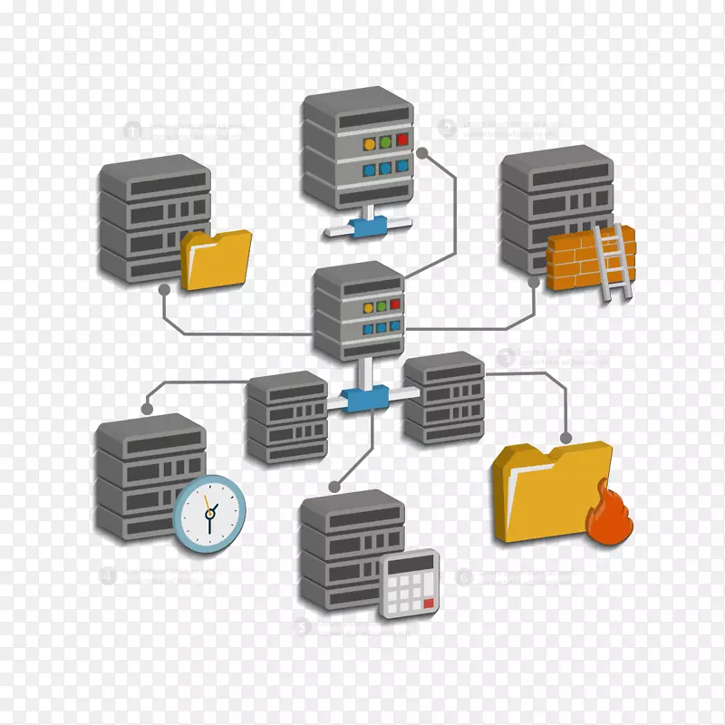 数据库服务器下载图标-服务器和文件夹
