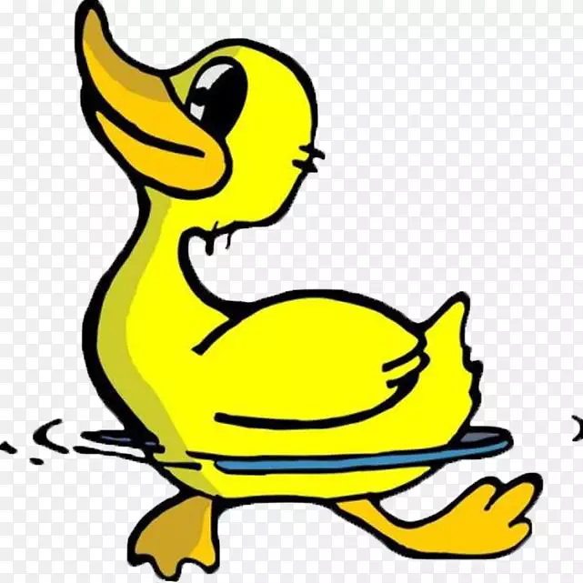卡通化身-游泳鸭