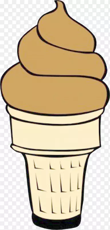 冰淇淋锥草莓冰淇淋夹艺术.卡通巧克力冰淇淋锥