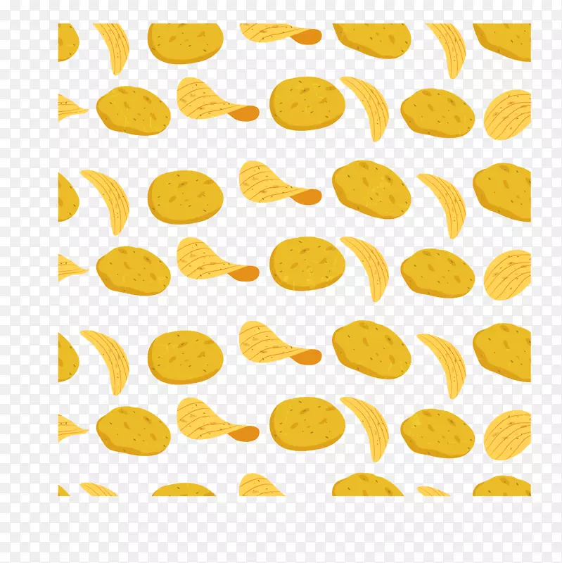 黄鸡腿图标-黄色薯片