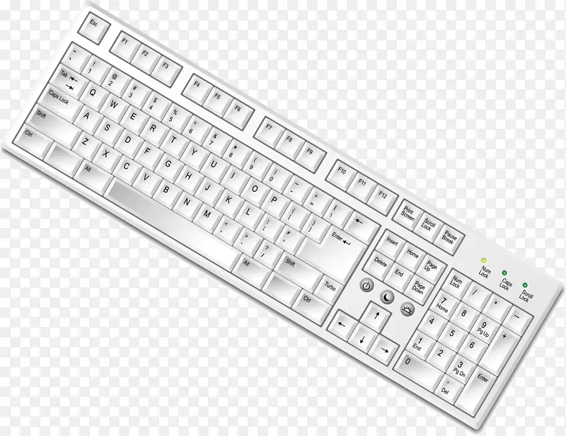 电脑键盘下载.白色键盘装饰设计
