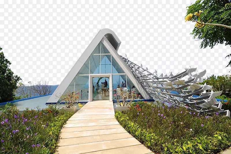 巴厘岛秋象科图案设计-乌卢瓦图鸽子教堂