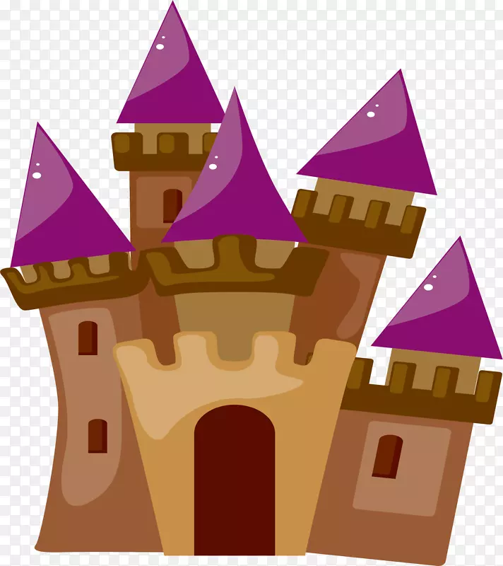 粉刷城堡-紫色建筑