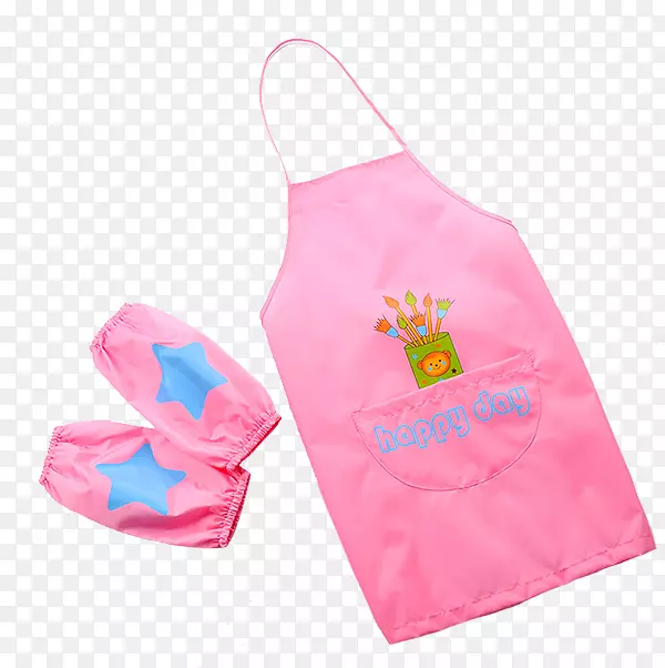 粉色围裙设计师-南极儿童婴儿围裙