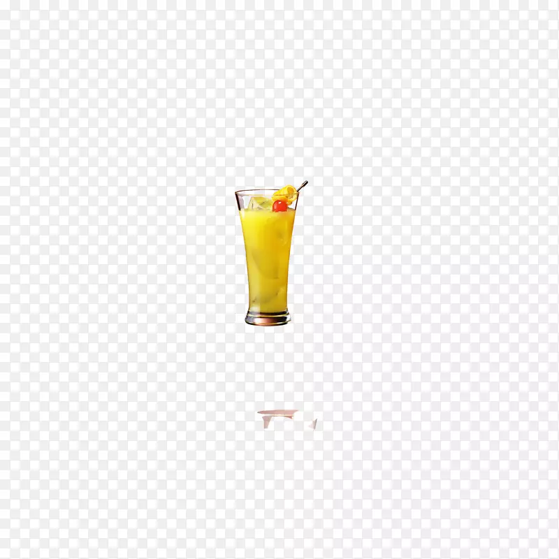 台面玻璃黄色图案菠萝汁