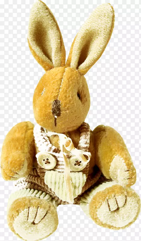 复活节兔子玩具兔子黄色兔子