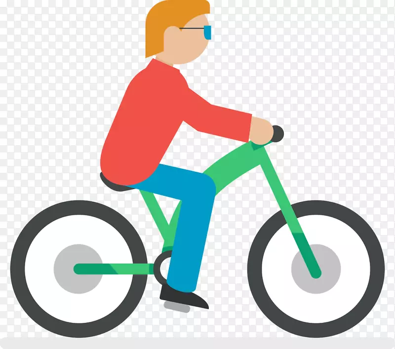 梅里达工业公司有限公司骑自行车山地车下山骑自行车脱轨-一个骑着绿色自行车的人
