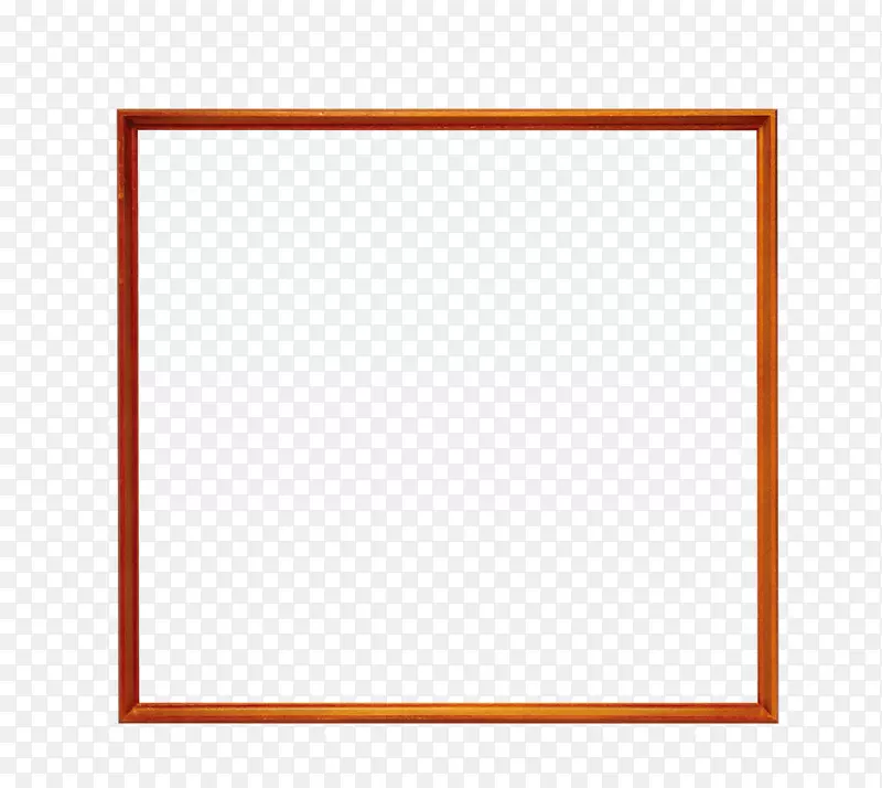 方形区域画框图案.橙色框