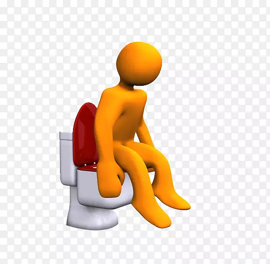 马桶座浴室图例-坐在马桶上的那个人