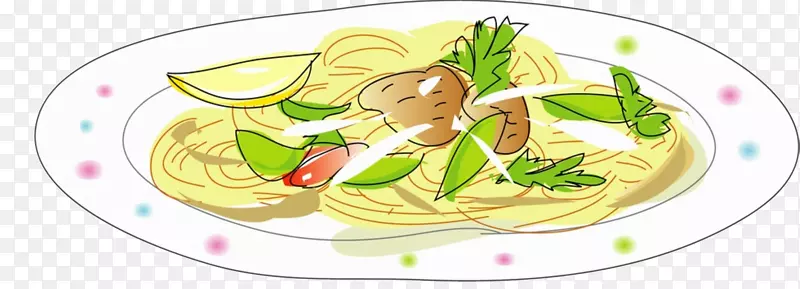 菜盘卡通蔬菜插图.插图烹饪