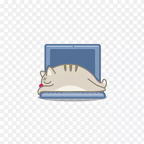 猫ico图标-笔记本电脑上的猫