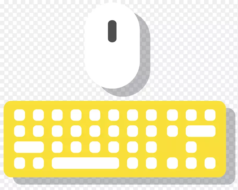 计算机键盘插图.压扁键盘和鼠标
