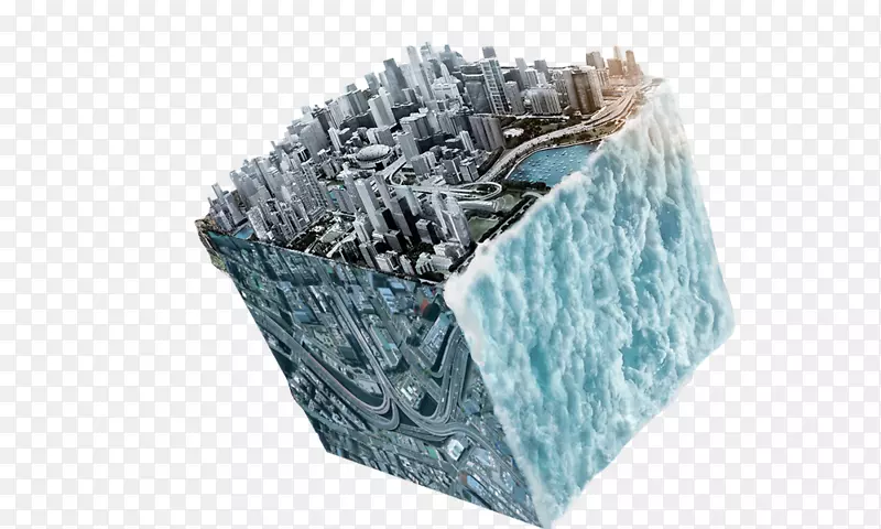 Adobe插画师-立方体建筑