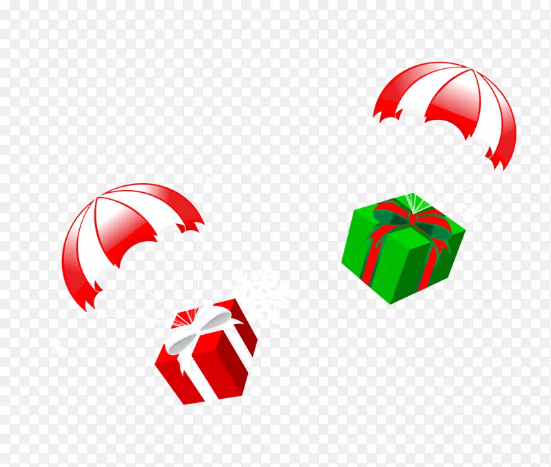 圣诞老人礼物圣诞降落伞-带礼物的降落伞