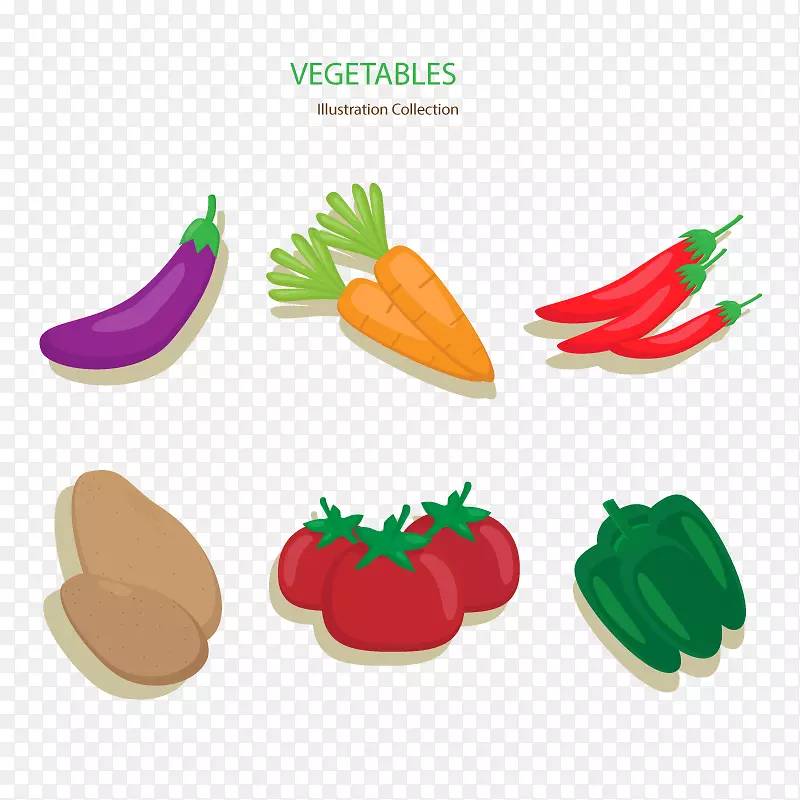 蔬菜胡萝卜辣椒绘图.茄子载体