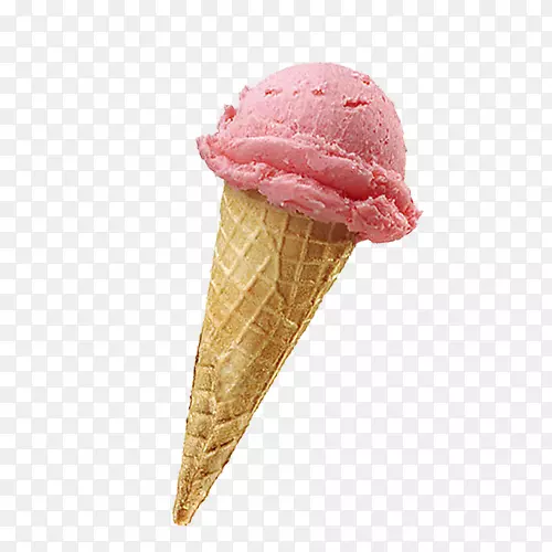那不勒斯冰淇淋冰糕冰淇淋果草莓冰淇淋草莓锥模型