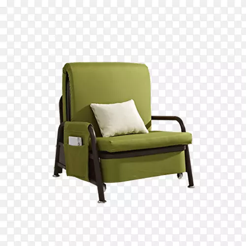沙发躺椅-绿色扶手椅