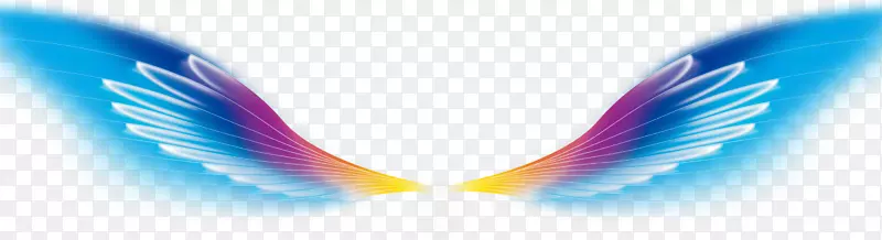 品牌标识电脑网络壁纸-蓝色翅膀