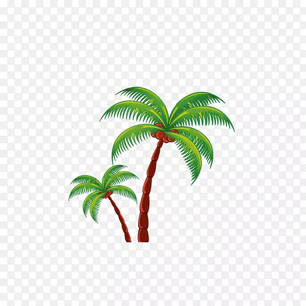 节日剪贴画-椰子树