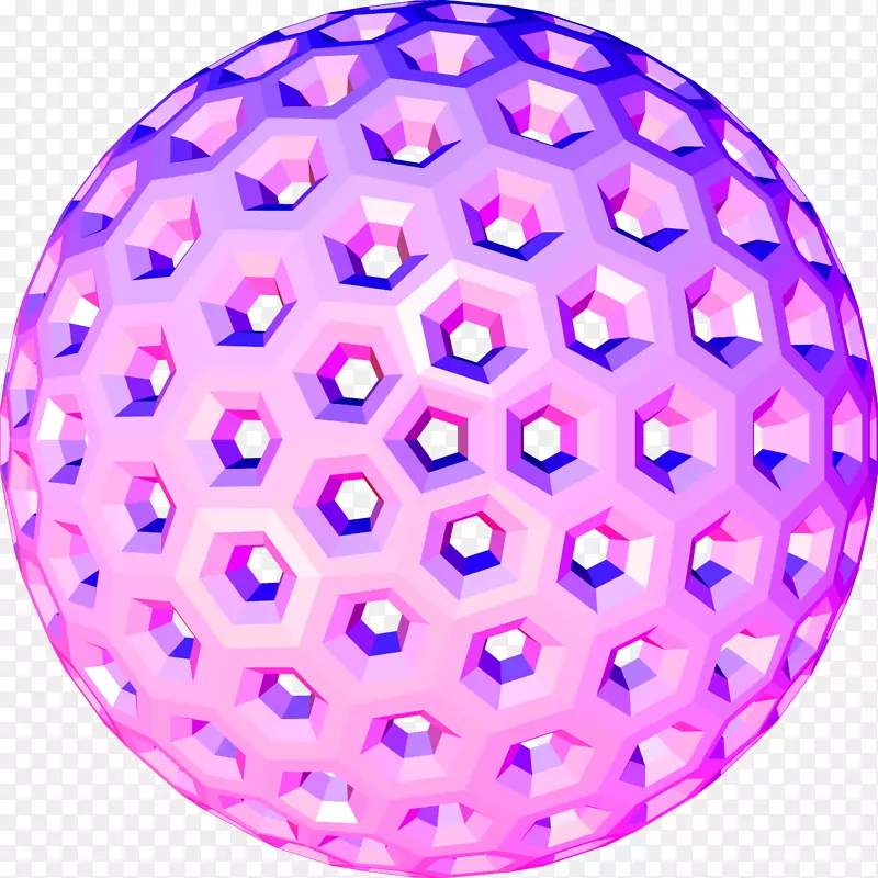 球体三维空间紫色三维球