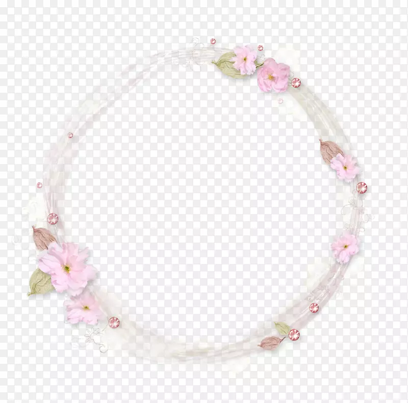 花卉图标-白色花环